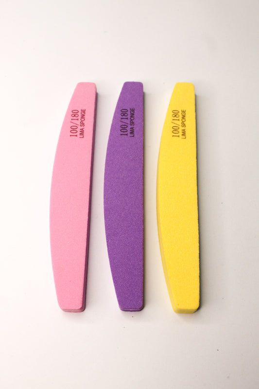 Paquete 3 pzas. Limas Sponge para manicura y pedicura